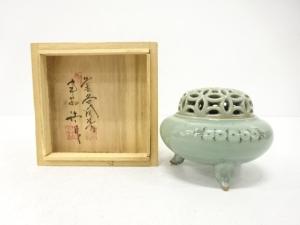 青珍　梁命煥造　高麗青磁　香炉